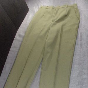 VTG REFLECTIONS EDDIE HAGGAR PANTS WOMENS GREEN SIZE 12 100% POLYESTER EC 607
